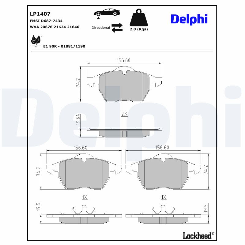 Комплект гальмівних колодок передн , AUDI A3, A4 B5, A4 B6, A8 D2, TT, SEAT ALHAMBRA, IBIZA III, LEON, SKODA OCTAVIA I, VW BORA I, GOLF III, GOLF IV, NEW BEETLE, PASSAT B3/B4 1.4-4.2 03.90-12.13 фото 4