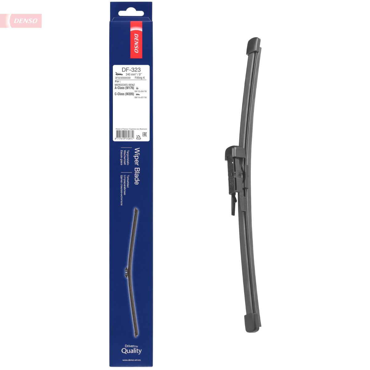Щітка склоочисника БЕЗКАРКАСНИЙ / 240 MM DENSO (DF-323) Denso фото 5