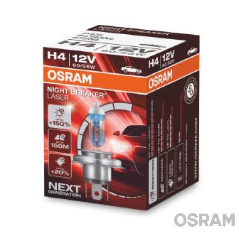 Автолампа галогенова 60/55W H4 12V 60/55W P43T / NIGHT BREAKER® LASER - НА 150% БІЛЬШЕ СВІТЛА OSRAM (64193NL) osram фото 5