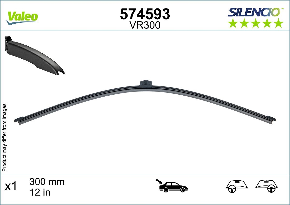 Щітка склоочисника БАСКАРКАСНИЙ SILENCIO® / 285 MM / VR300 VALEO (574593) Valeo фото 4