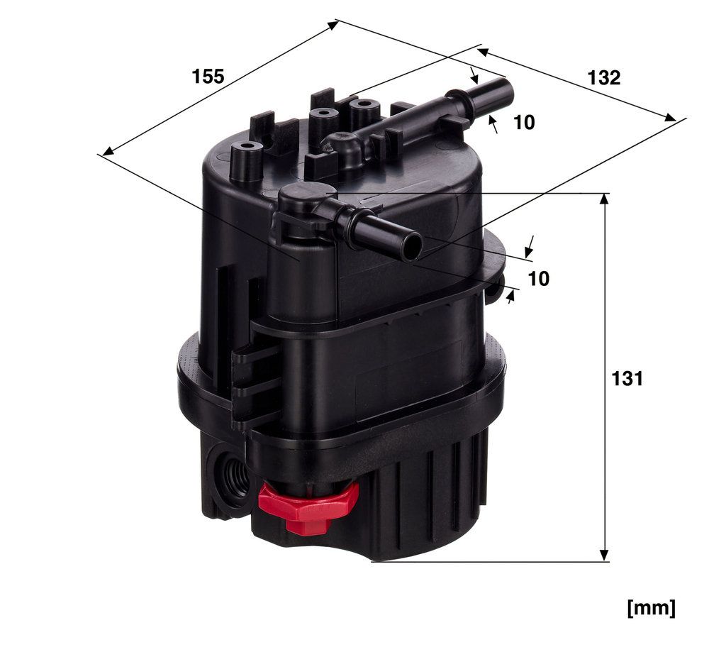 Паливний фільтр (з ущільненням) CITROEN C1, C2, C2 ENTERPRISE, C3 I, C3 II, C3 PLURIEL, NEMO, XSARA, FORD FIESTA, FIESTA V, FIESTA VI, FUSION, MAZDA 2, PEUGEOT 1007, 107, 206, 206+, 207 1.4D 09.01- фото 4