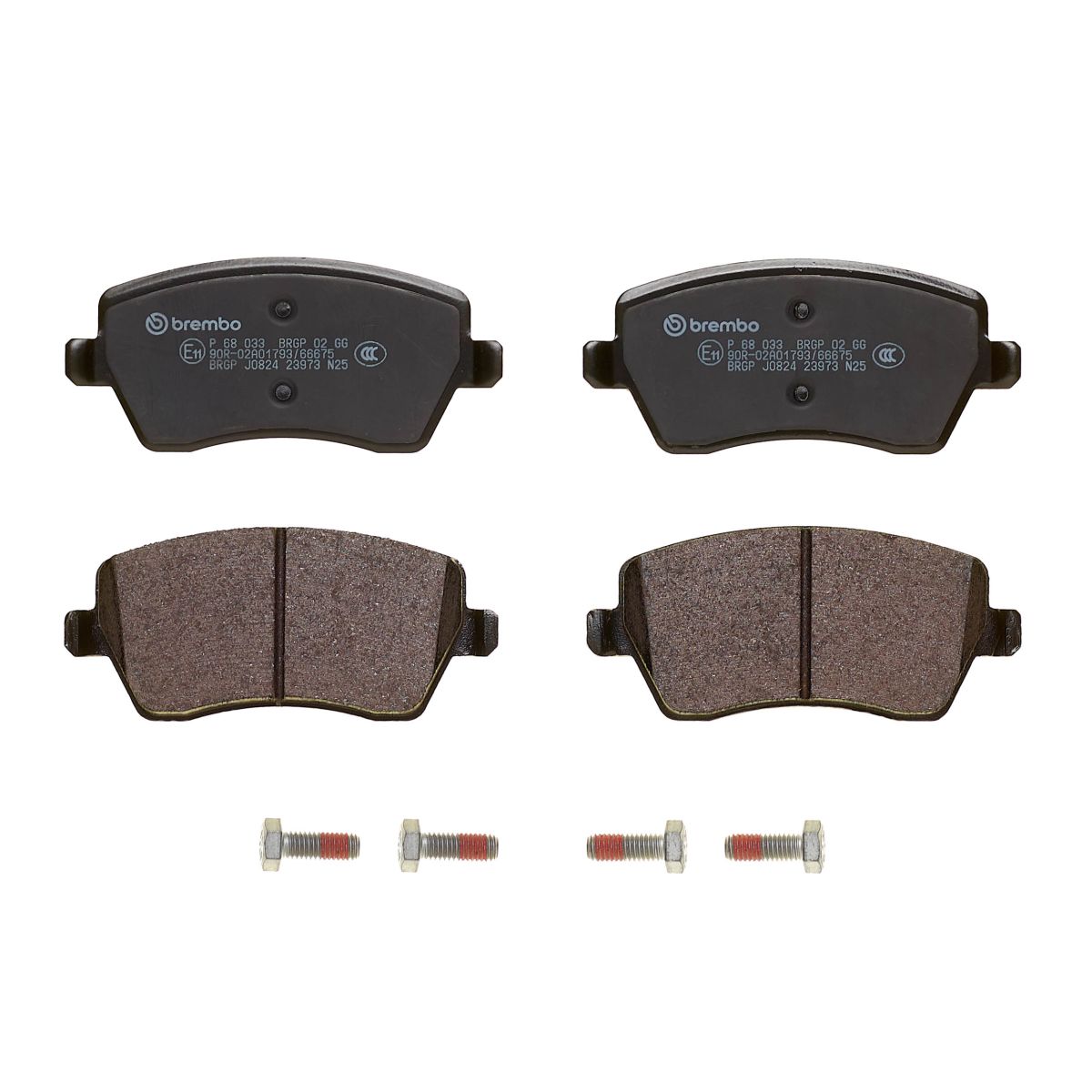 Колодки гальмівні дискові NISSAN NOTE (E11, NE11) 1.6 2005.01-2013.08 BREMBO (P68033) BREMBO фото 7
