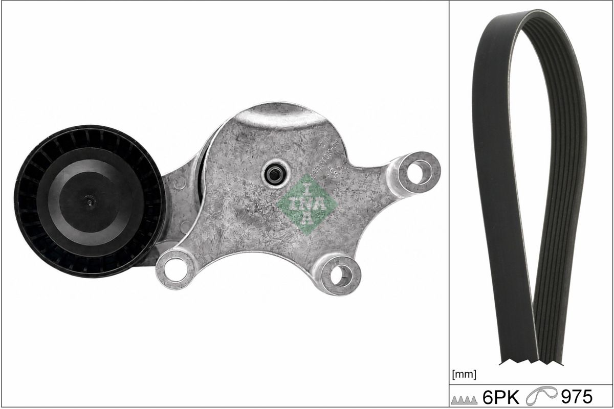 Комплект ремня генератора Citroen Berlingo/Peugeot Partner 1.6 HDi 08- (6PK 975) фото 12
