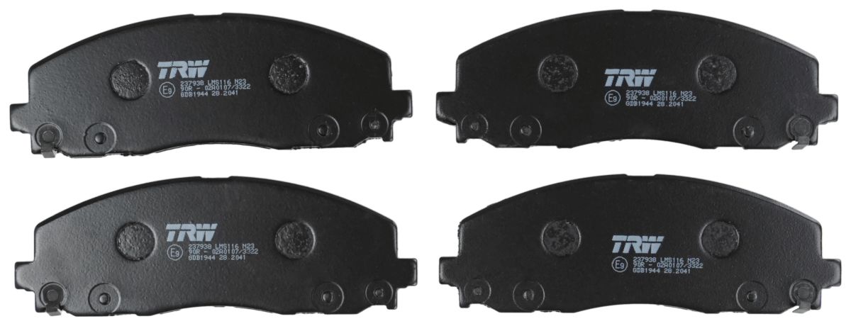 Комплект гальмівних колодок передн , CHRYSLER GRAND VOYAGER V, PACIFICA, TOWN & COUNTRY, VOYAGER V, DODGE GRAND, JOURNEY, FIAT FREEMONT, LANCIA VOYAGER, VW ROUTAN 2.0D-3.8 10.07- фото 5