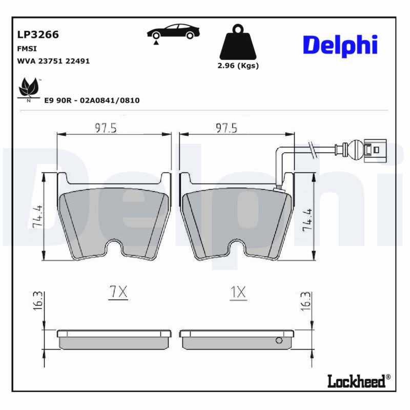 Комплект гальмівних колодок передн , AUDI A3, Q3, TT 1.0-2.5 09.12- фото 5