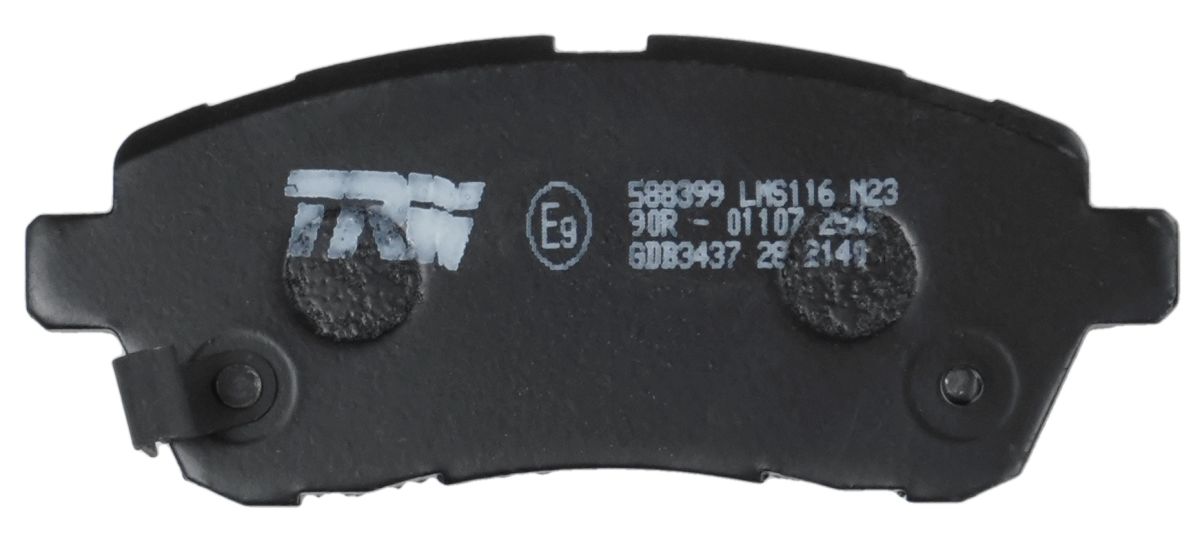 Комплект гальмівних колодок передн , DAIHATSU MATERIA, SIRION, FORD FIESTA, FIESTA VI, MAZDA 2, SUBARU JUSTY IV, SUZUKI BALENO, SWIFT IV, SWIFT V 1.0-1.6D 01.05- фото 7