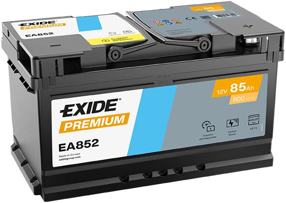 Акумуляторна батарея 85Ah/800A (315x175x175/+R/B13) Premium Exide фото 7