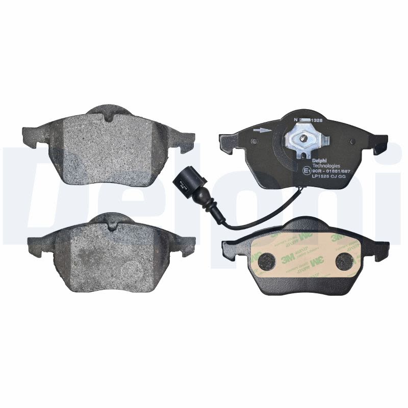 Комплект гальмівних колодок передн , AUDI A3, A4 B5, TT, SEAT IBIZA III, LEON, TOLEDO II, SKODA OCTAVIA I, VW BORA, BORA I, GOLF III, GOLF IV, NEW BEETLE, PASSAT B3/B4 1.4-3.2 10.91-12.14 фото 3