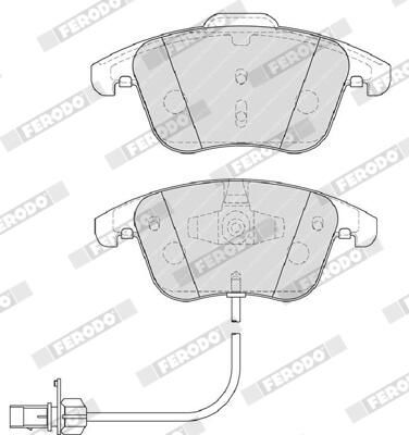 Колодки гальмівні дискові AUDI A4 B8 (8K2) 2.0 2007.08-2016.09 FERODO (FDB4045) Ferodo фото 6