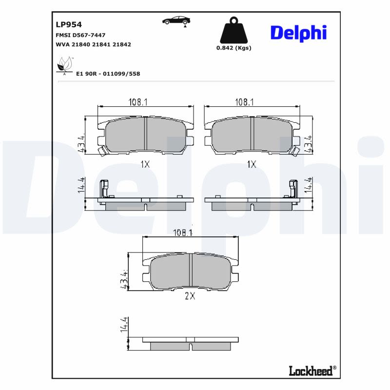 Комплект гальмівних колодок задн , MITSUBISHI DELICA / SPACE GEAR, ECLIPSE III, ECLIPSE IV, L400, PAJERO CLASSIC, PAJERO I, PAJERO II, PAJERO SPORT I, SIGMA 2.0-3.8 10.86- фото 2