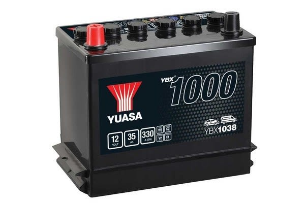 Акумулятор YUASA 12В 35Агод./330А YBX1000 CaCa (L+ стандартні клеми) 243x135x202 B11 (пусковий) фото 4