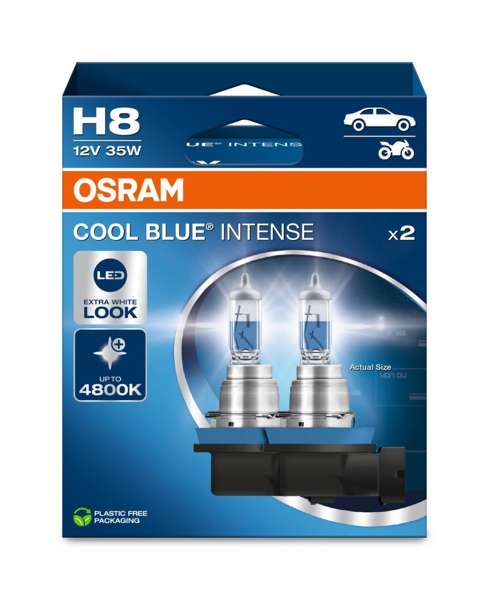 Автолампа галогенова 35W H8 12V 35W 5000K PGJ19-1 / COOL BLUE INTENSE NEXT GEN - НА 100% Б OSRAM (64212CBN-2HB) osram фото 5