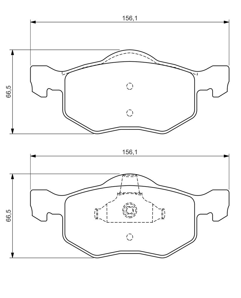 Колодки гальмівні дискові MAZDA TRIBUTE (EP) 3.0 2000.03-2008.05 BOSCH (0 986 494 361) Bosch фото 7