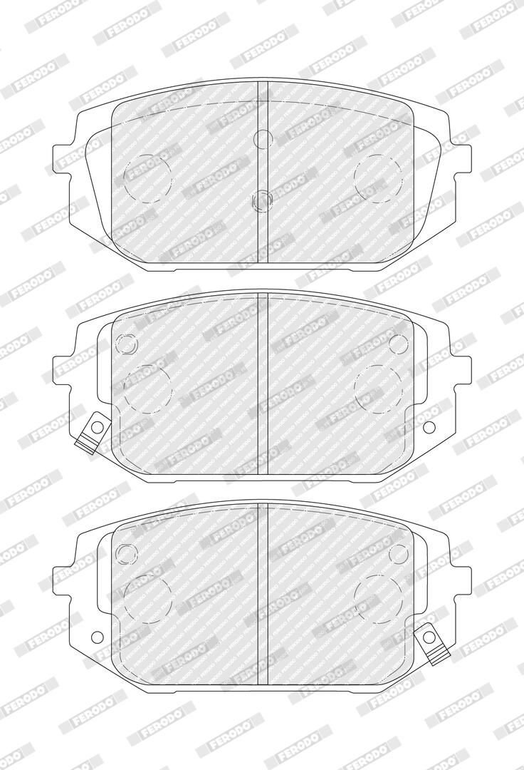 Комплект гальмівних колодок передн , HYUNDAI I40 I, I40 I CW, TUCSON, KIA OPTIMA, SPORTAGE IV, SPORTAGE V 1.6-2.5 07.11- фото 4
