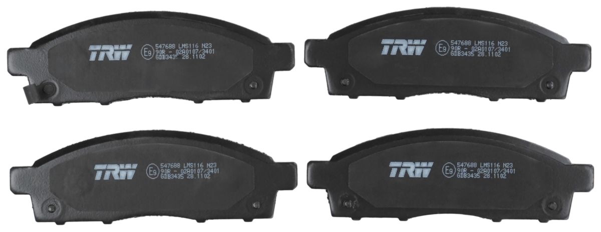 Комплект гальмівних колодок передн , MITSUBISHI L200 / TRITON, PAJERO SPORT II 2.4D-3.5 11.05- фото 3