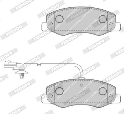 Колодки гальмівні дискові RENAULT MASTER III ПЛАТФОРМА/ШАСІ (EV, HV, UV) 2.3 2010.02- FERODO (FVR4349) Ferodo фото 6