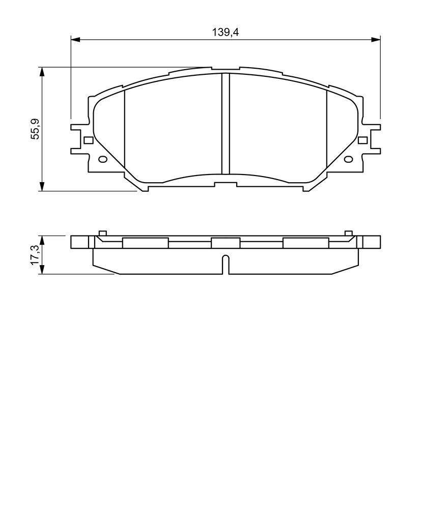 Колодки гальмівні дискові TOYOTA COROLLA ЛІФТБЕК (_E15_) 1.6 2006.10- BOSCH (0 986 494 240) Bosch фото 9