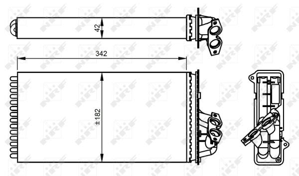 Радиатор печки MB Vito 2.0-2.8 96-03 OM 611/M111/M104/OM 601 фото 10