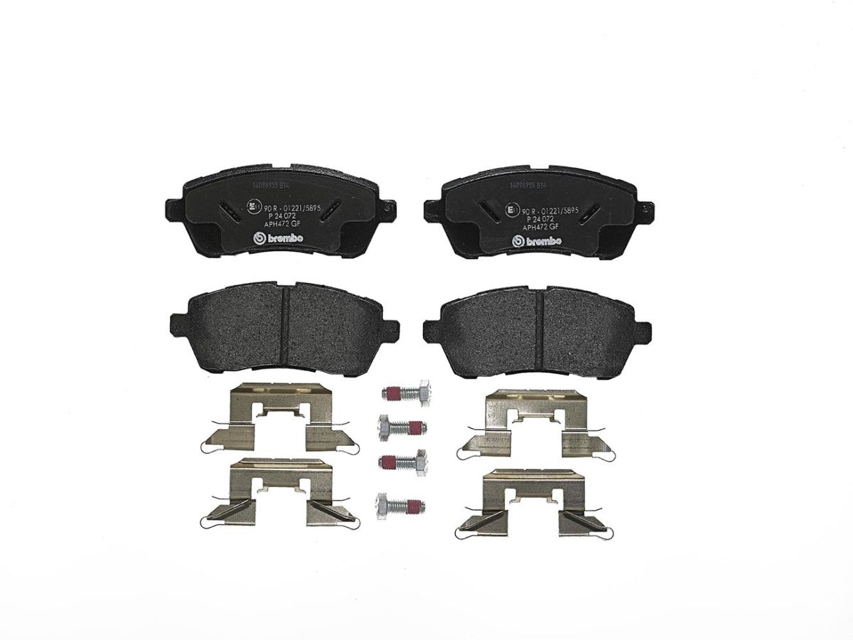 Колодки гальмівні дискові FORD FIESTA VI (CB1, CCN) 1.4 2008.06- BREMBO (P24072) BREMBO фото 3