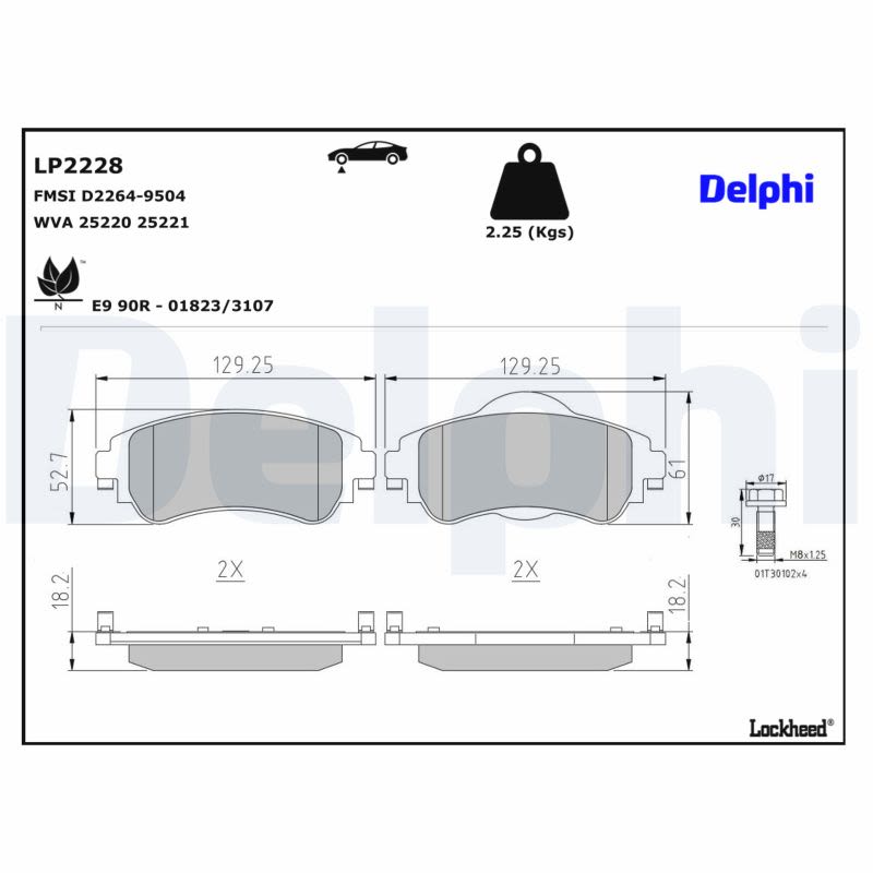 Комплект гальмівних колодок передн , CITROEN C4 II, DS4 1.2-2.0D 11.09- фото 6