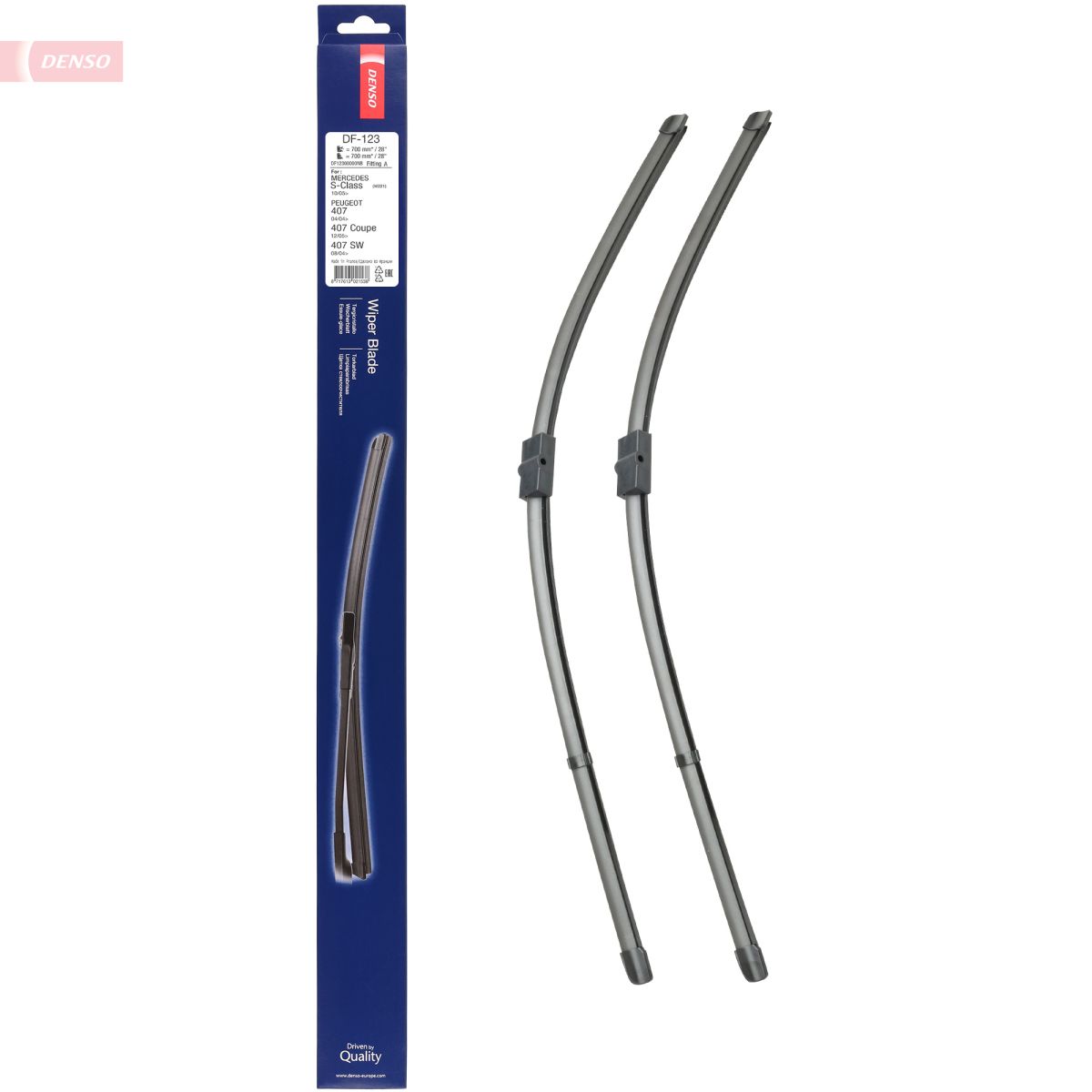 Щітка склоочисника К-Т БЕЗКАРКАСНИЙ 700+700 DENSO (DF-123) Denso фото 7
