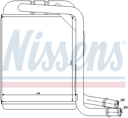 Радіатор пічки TRANSPORTER T5 (03-09) ALL MODELS/ M/A /AC+/-(04/03-) OE 7H1.819. NISSENS (73976) Nissens фото 10