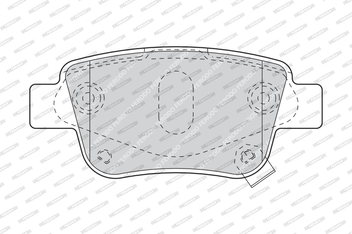 Колодки гальмівні дискові TOYOTA AVENSIS ЛІФТБЕК (_T25_) 1.8 2003.01-2008.11 FERODO (FDB1649) Ferodo фото 5