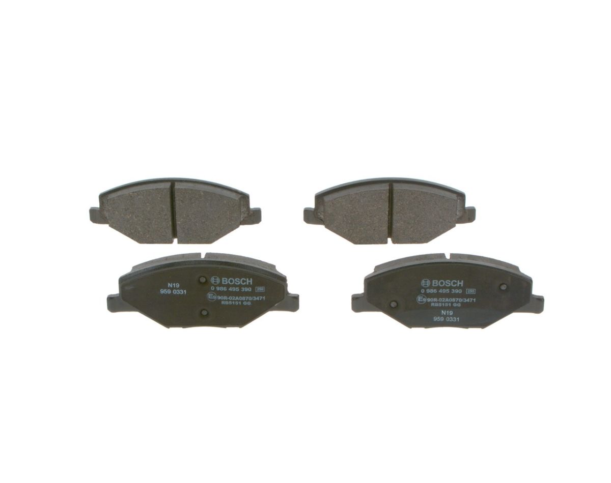 Колодки гальмівні дискові VW POLO V ЛІФТБЕК (602, 604, 612, 614) 1.6 2009.05- BOSCH (0 986 495 390) Bosch фото 4