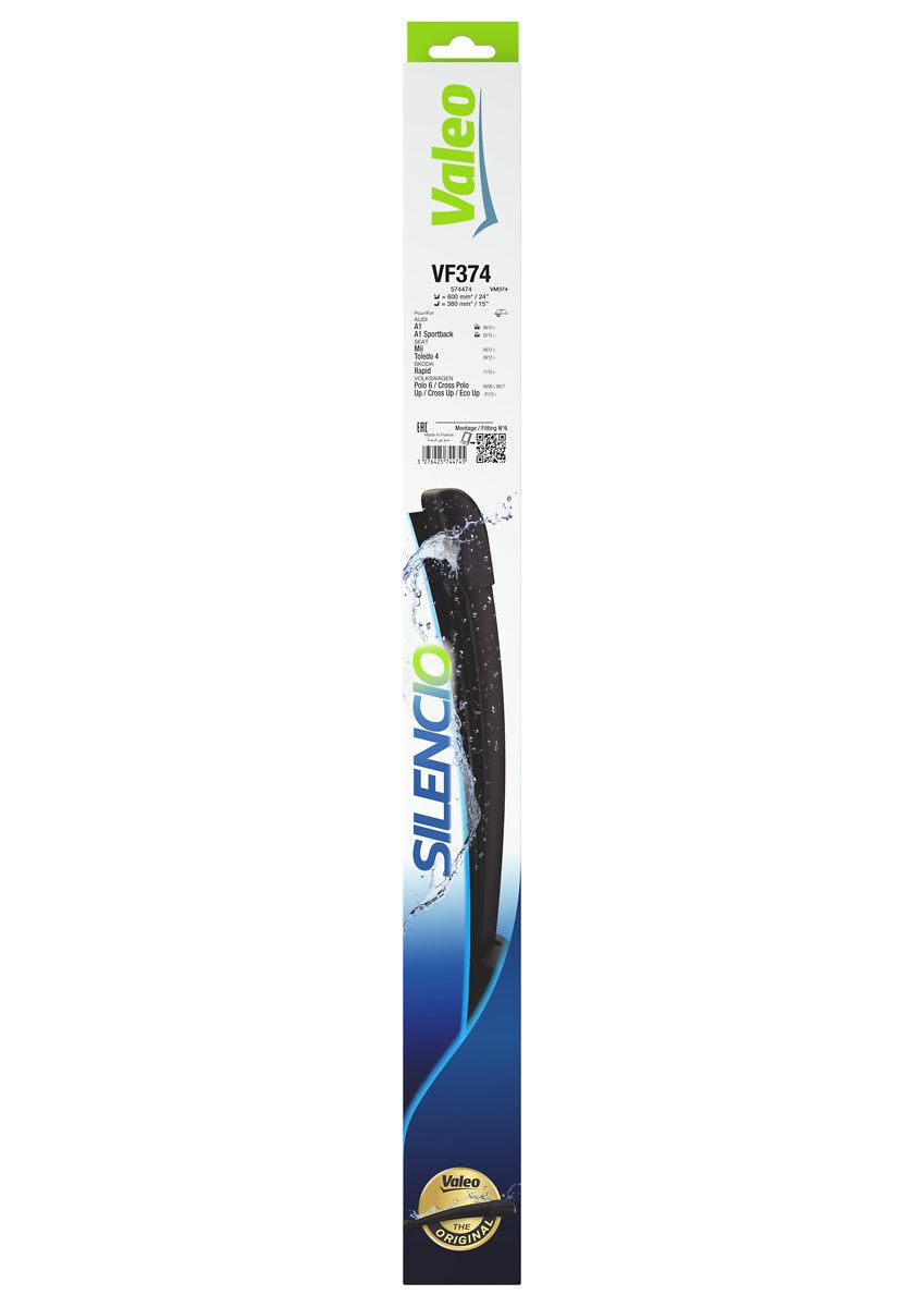 Щітка склоочисника К-Т БАСКАРКАСНИЙ SILENCIO®/600/380 MM/VF374 VALEO (574474) Valeo фото 9