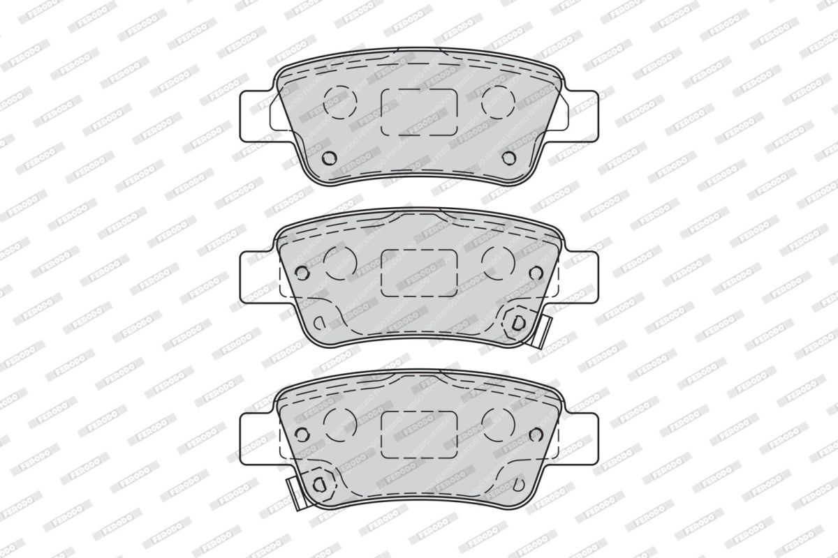 Комплект гальмівних колодок задн , HONDA CR-V III, CR-V IV 1.6D-2.4 06.06-12.18 фото 3