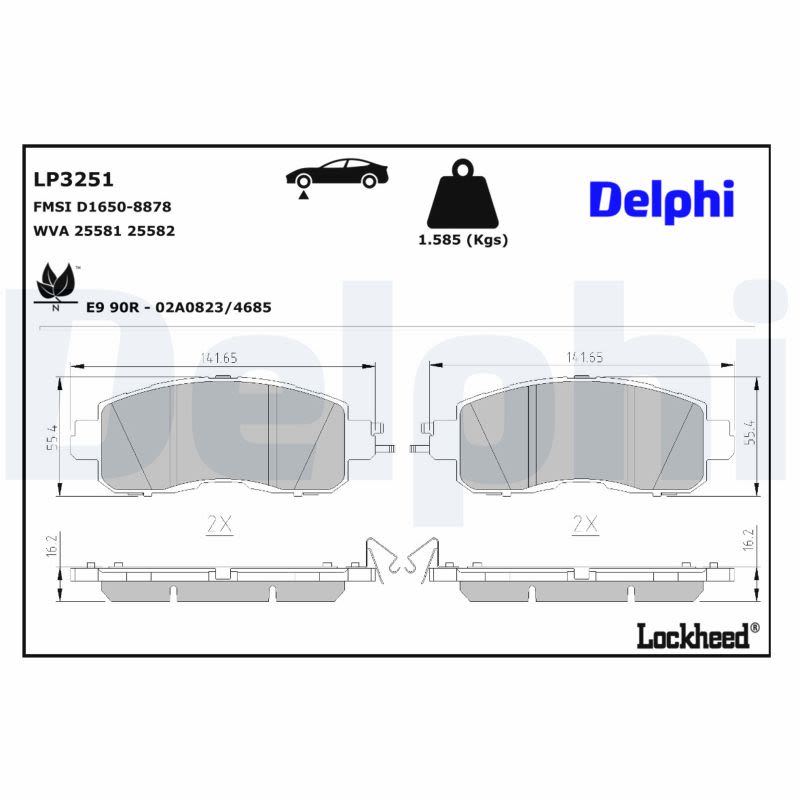 Комплект гальмівних колодок передн , NISSAN ALTIMA, LEAF, MAXIMA, NAVARA NP300, NP300, NV200, NV200 / EVALIA, PATHFINDER III, TEANA III, TOWNSTAR 2.0-Electric 10.04- фото 4