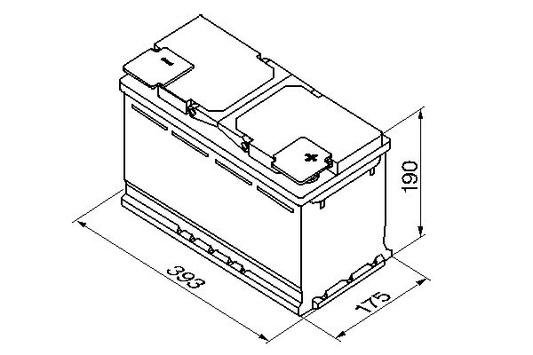 Акумуляторна батарея 110А АКБ BOSCH S5 ПРАВ [+] 12V 110AH 920A 393*175*190 (0 092 S50 150) Bosch фото 10