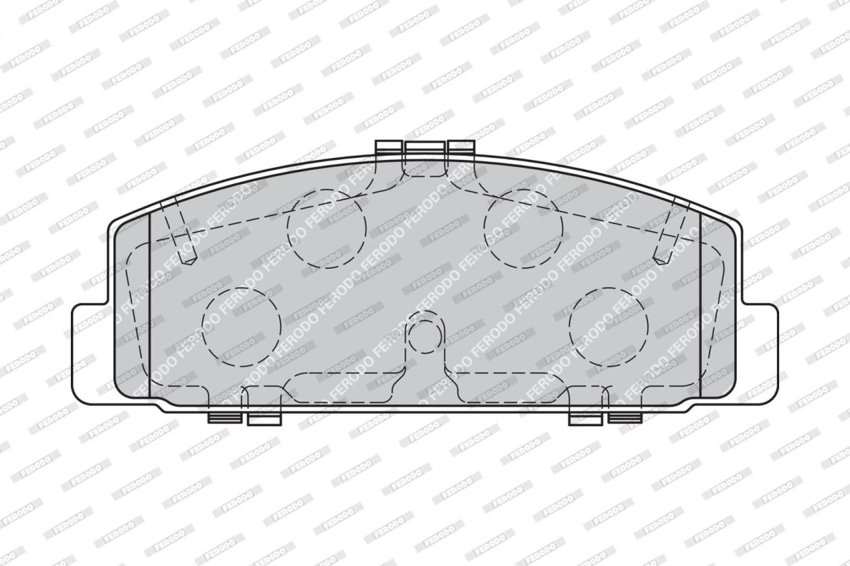 Комплект гальмівних колодок задн (з пружиинами), MAZDA 323 F V, 323 F VI, 323 S VI, 6, 626 V, PREMACY, RX-7 I, RX-7 II, MITSUBISHI GALANT IV 1.1-2.5 09.80-07.13 фото 3