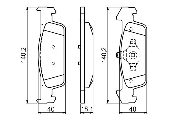 Колодки гальмівні дискові RENAULT SANDERO/STEPWAY II (B8_) 1.0 2013.11- BOSCH (0 986 494 697) Bosch фото 11