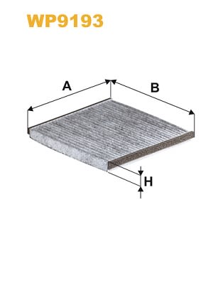 Фільтр салону Toyota Yaris 99-05/Rav4 00-06/Subaru Legacy/Outback 08-09 (вугільний) WIX Filters фото 7