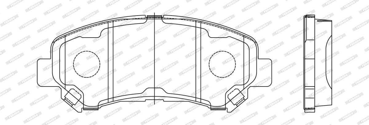 Колодки гальмівні дискові NISSAN ROGUE 2.5 2007.01-2013.12 FERODO (FDB4051) Ferodo фото 5