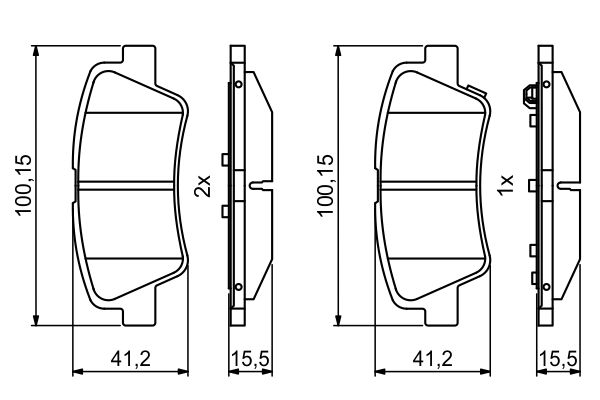 Комплект гальмівних колодок задн , HYUNDAI I10 III, I30, KONA, SONATA VI, KIA CEED, NIRO I, OPTIMA, PICANTO III, PROCEED, SOUL II, SOUL III, SOUL III CARGO, STONIC, XCEED 1.0-Electric 11.10- фото 6