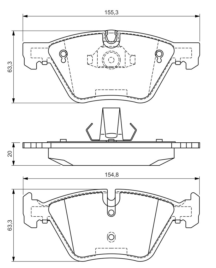 Колодки гальмівні дискові BMW X1 2009 -, Z4 2009 -, 3 2005 -, 5 2003 - BOSCH (0 986 494 118) Bosch фото 9