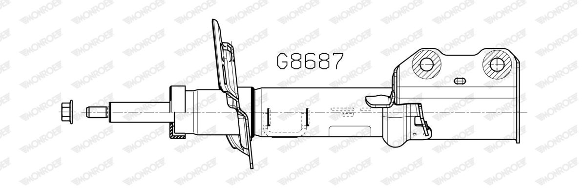 Амортизатор газомасляний FORD:KUGA III (DFK) 19> ПЕРЕД ЛІВ MONROE (G8687) Monroe фото 6