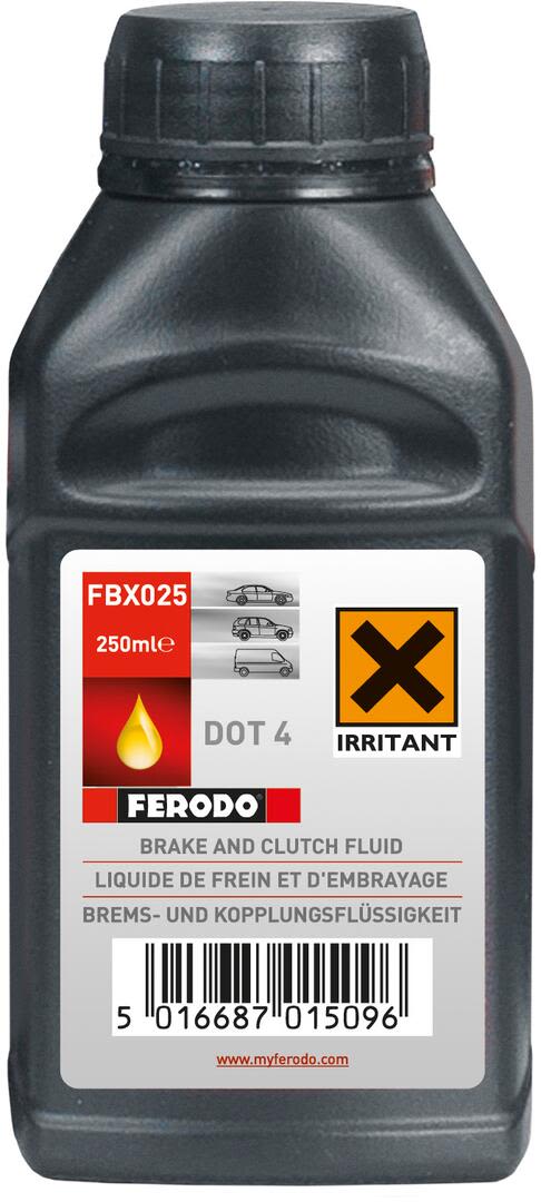 Рідина гальмівна DOT 4 0.25л DOT4 0.25L (24 X 0.25L) ТОЧКА КИПІННЯ 240°C FERODO (FBX025) Ferodo фото 4