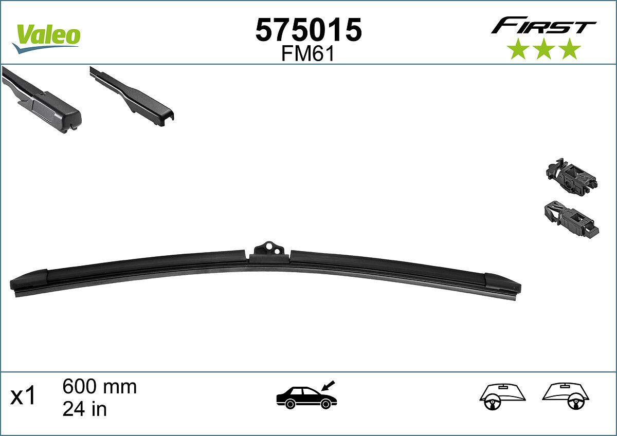 Щітка склоочисника (600мм) MB A-class (W176/W177) 10- Valeo фото 10
