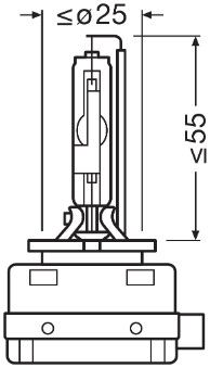 Лампа (картон 1шт) D1R 85В 35Вт PK32D-3 Xenarc 4300K фото 4