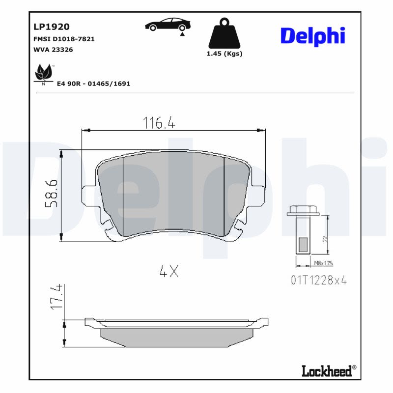 Комплект гальмівних колодок задн , AUDI A4 B6, A4 B7, A6 ALLROAD C6, A6 C5, A6 C6, A8 D3, BENTLEY CONTINENTAL, CONTINENTAL FLYING SPUR, FLYING SPUR, VW CALIFORNIA T5 CAMPER 1.9D-6.0ALK 07.02- фото 4