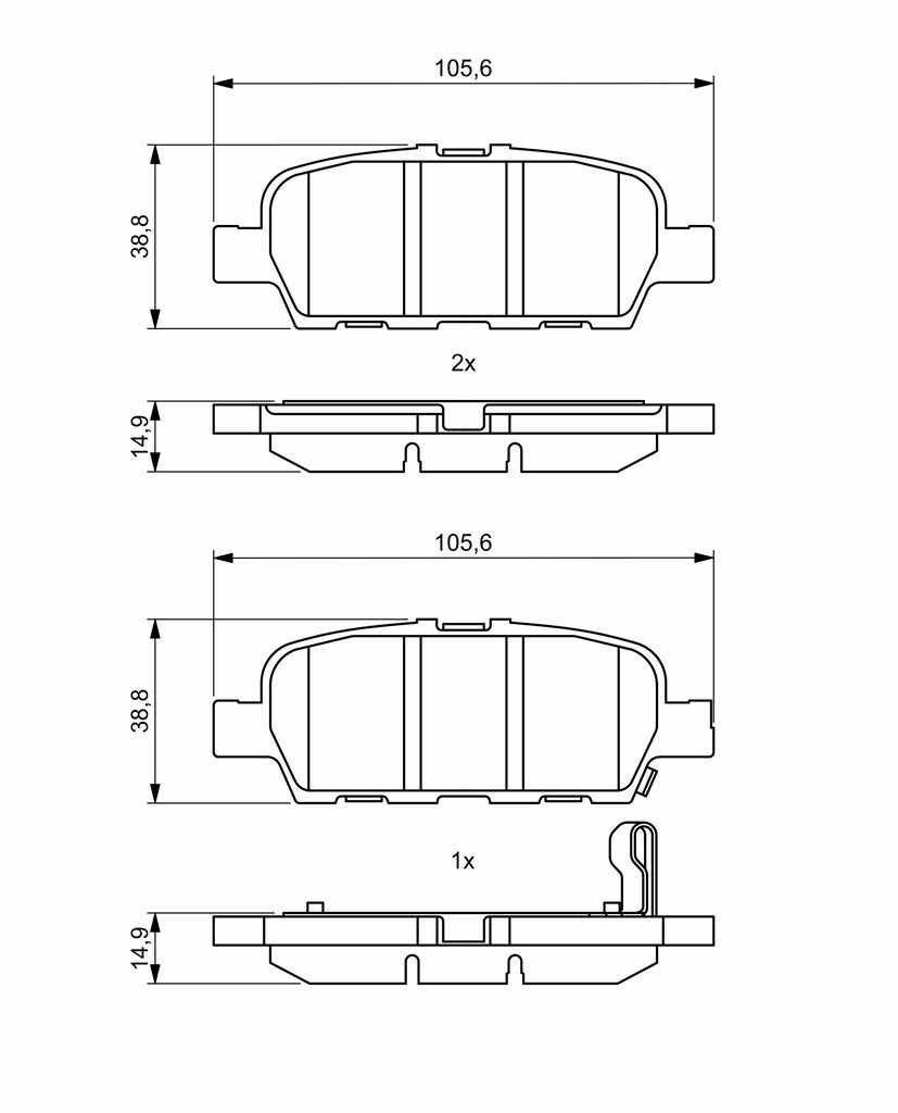 Колодки тормозные (задние) Renault Koleos 16-/Nissan Juke 10-/Leaf 10- фото 12