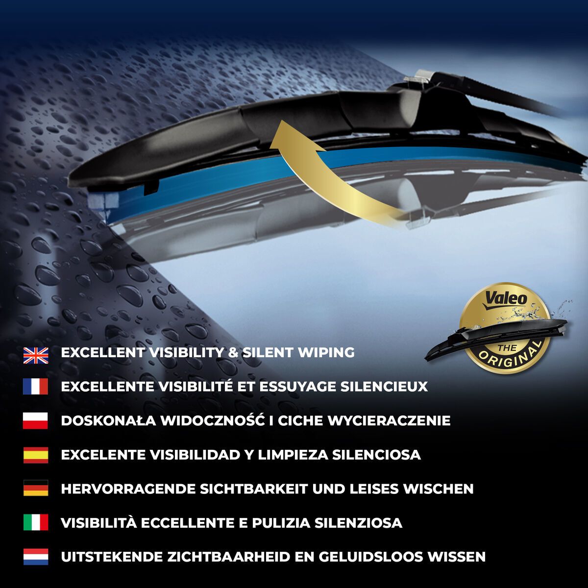 Щітка склоочисника гібридна передн із спойлером (1шт) VH128 Silencio Hybrid 500мм CHEVROLET CAMARO, FORD USA EDGE, HONDA CR-Z, KIA SORENTO II, SOUL III, LAND ROVER DISCOVERY SPORT 06.09- фото 6