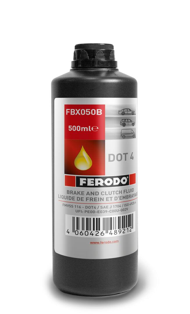 Рідина гальмівна DOT 4 0.5л DOT4 0.5L (12 X 0.5L) ТОЧКА КИПІННЯ 240°C FERODO (FBX050B) Ferodo фото 5