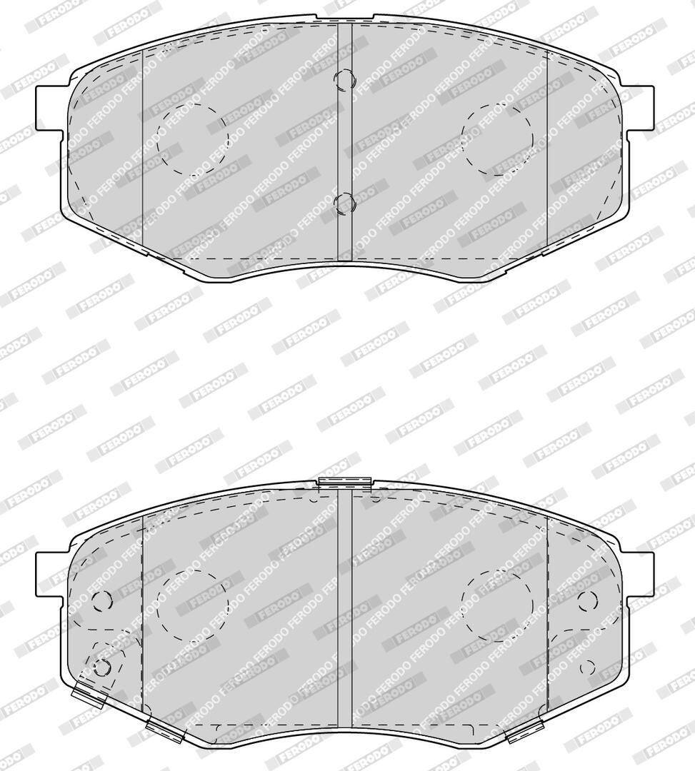 Колодки гальмівні дискові HYUNDAI SONATA VI (YF) 2.4 2009.06-2015.12 FERODO (FDB4447) Ferodo фото 6