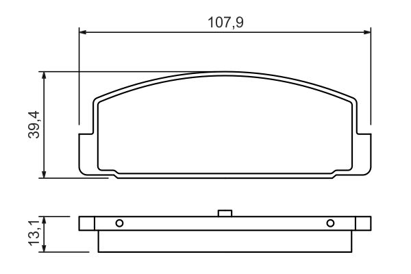 Колодки гальмівні дискові MAZDA 626 V (GF) 2.0 1997.05-2002.12 BOSCH (0 986 424 295) Bosch фото 10