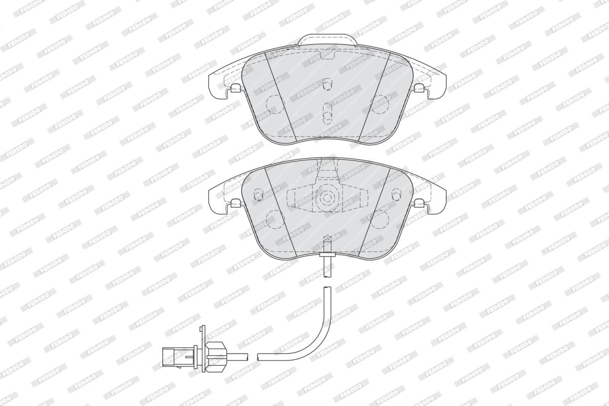 Колодки гальмівні дискові AUDI A4 B8 (8K2) 2.0 2007.08-2016.09 FERODO (FDB4045) Ferodo фото 5