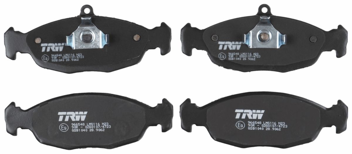 Комплект гальмівних колодок передн , CHEVROLET CORSA, LANOS, TIGRA, DAEWOO LANOS, NEXIA, FSO LANOS, OPEL ASTRA F, ASTRA F CLASSIC, COMBO, CORSA A, CORSA A TR, CORSA B 1.0-1.8 09.82- фото 3
